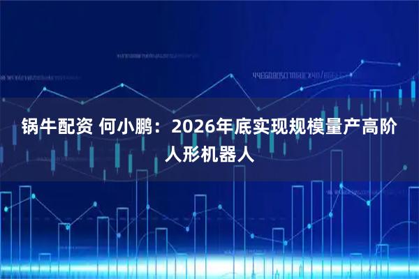 锅牛配资 何小鹏：2026年底实现规模量产高阶人形机器人